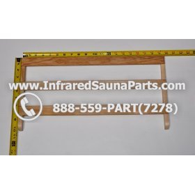 WOOD MAGAZINE HOLDERS - HEMLOCK WOOD MAGAZINE RACK ( 19.5" x 10" ) 1