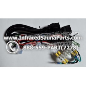 COMPLETE CONTROL POWER BOX WITH CONTROL PANEL - COMPLETE CONTROL POWER BOX HAVEN SAUNA INFRARED SAUNA AND FACEPLATE AND REMOTE CONTROL WITH WIRING 4