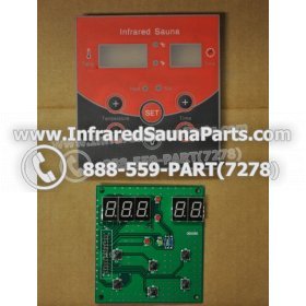 CIRCUIT BOARDS WITH  FACE PLATES - CIRCUIT BOARD WITH FACE PLATE VIDAL INFRARED SAUNA  06S085 6