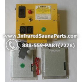 COMPLETE CONTROL POWER BOX WITH CONTROL PANEL - COMPLETE CONTROL POWER BOX CLEARLIGHT INFRARED SAUNA  MODEL HM-PCS1(REV.B) WITH TWO CONTROL PANELS 2