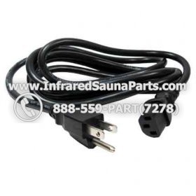 POWER CORD - POWER CORD 10ft 14 AWG UNIVERSAL - IEC320 C13 TO NEMA 5-15P SJT 15A PLUG STYLE 7 1