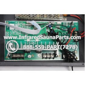 COMPLETE CONTROL POWER BOX WITH CONTROL PANEL - COMPLETE CONTROL POWER BOX ENLIGHTEN INFRARED SAUNA WITH DIGITAL HEAT LEVEL CONTROL WITH ONE CONTROL PANEL 110V / 120V STYLE 1 4