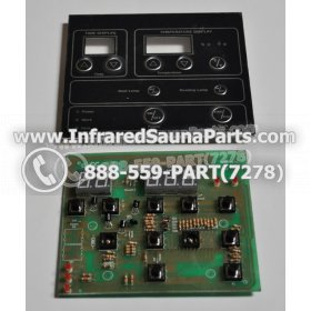 CIRCUIT BOARDS WITH  FACE PLATES - CIRCUIT BOARD WITH FACE PLATE YX32764-3  (9 BUTTONS) WASAUNA 2