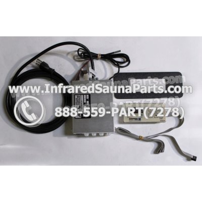 COMPLETE CONTROL POWER BOX WITH CONTROL PANEL - COMPLETE CONTROL POWER BOX AIRWALL INFRARED SAUNA WITH 110  120 POWER CABLE AND CONTROL PANEL 1