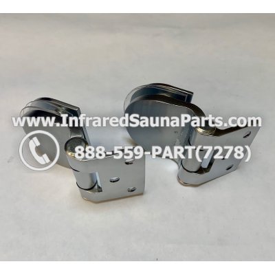 DOOR HINGES - Glass Door Hinge Style 13 Complete Set 1